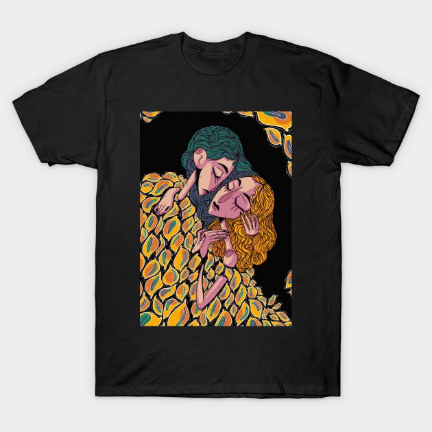 The Kiss T-Shirt by JinxxedArt